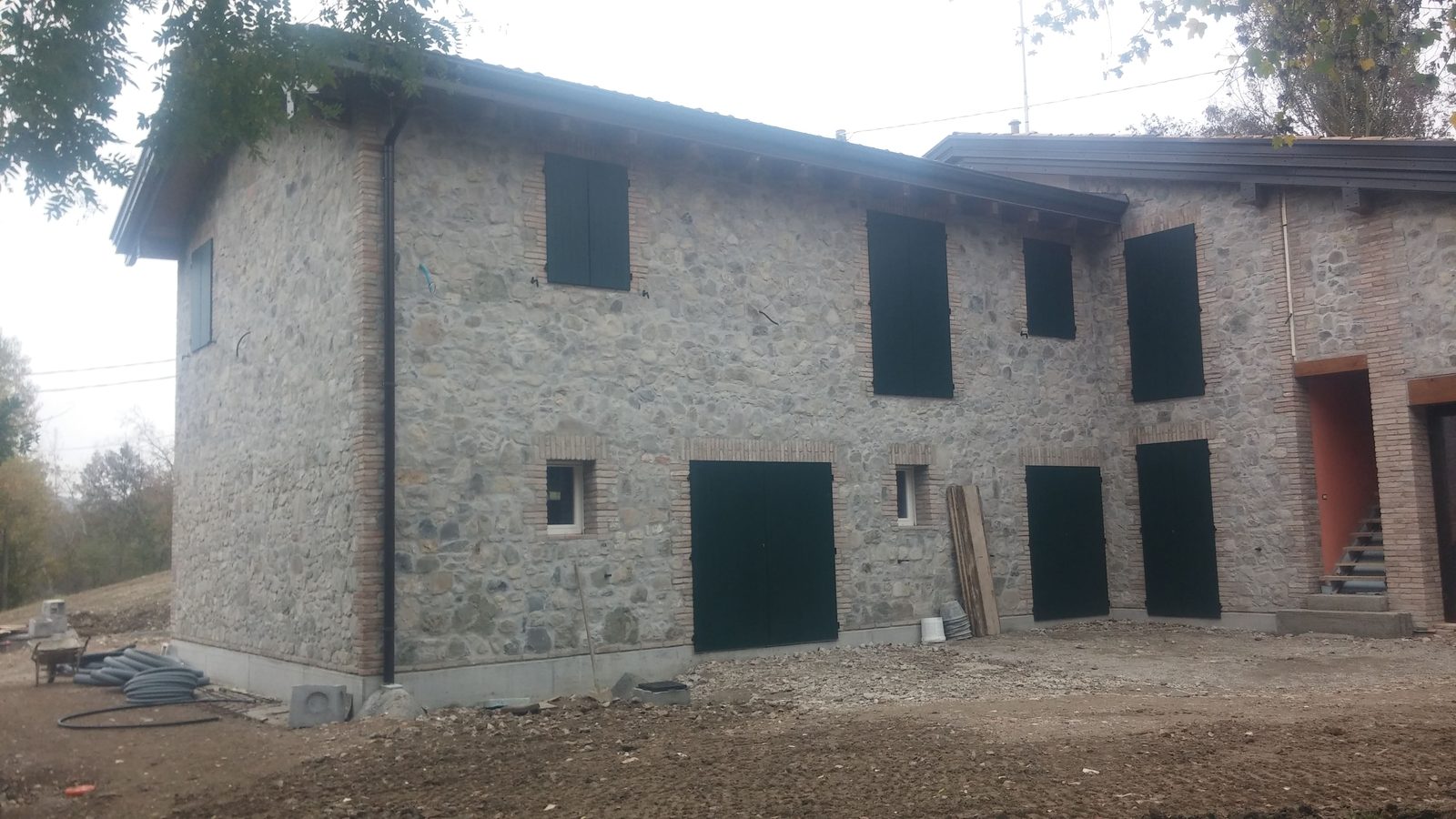 Ingresso e area accoglienza dell'agriturismo