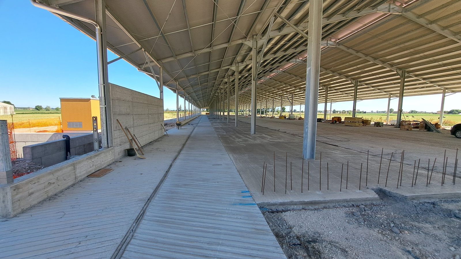 Capannone agricolo in fase di realizzazione